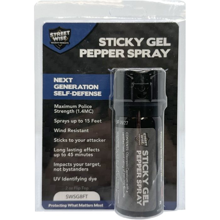 Streetwise Products Sticky Gel Pepper Spray 2oz