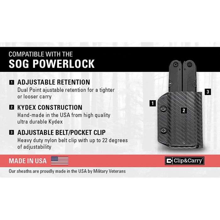 Clip & Carry SOG Powerlock Sheath