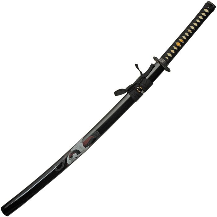 China Made Skull Tattoo Katana