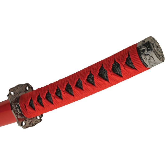 China Made Dragon Katana Red