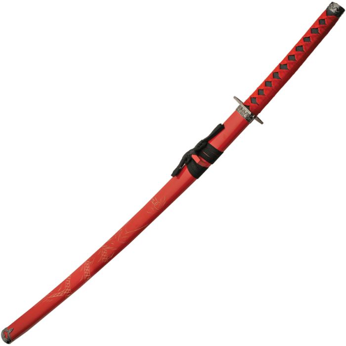 China Made Dragon Katana Red