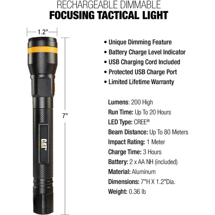 Caterpillar Rechargeable Flashlight