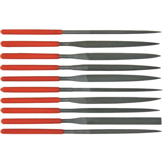 SteeleX Ten Piece Needle Nose File Set