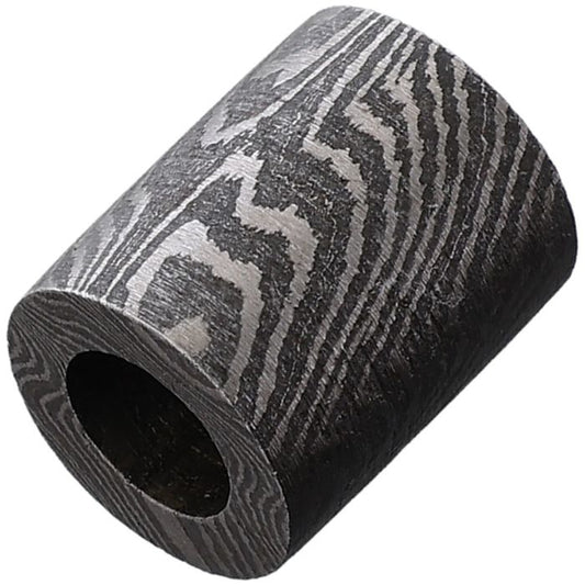 Damascus Straight Barrel Bead