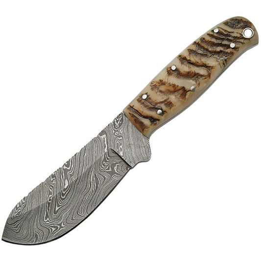 Damascus Big Game Skinner Ram Horn