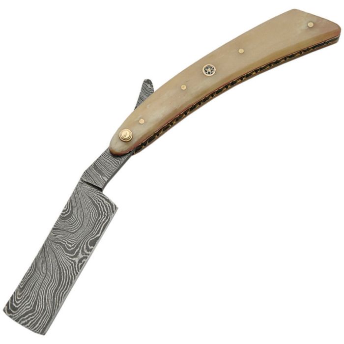 Damascus Folding Razor