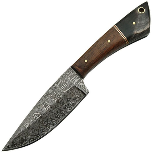 Damascus Skinner Walnut/Horn