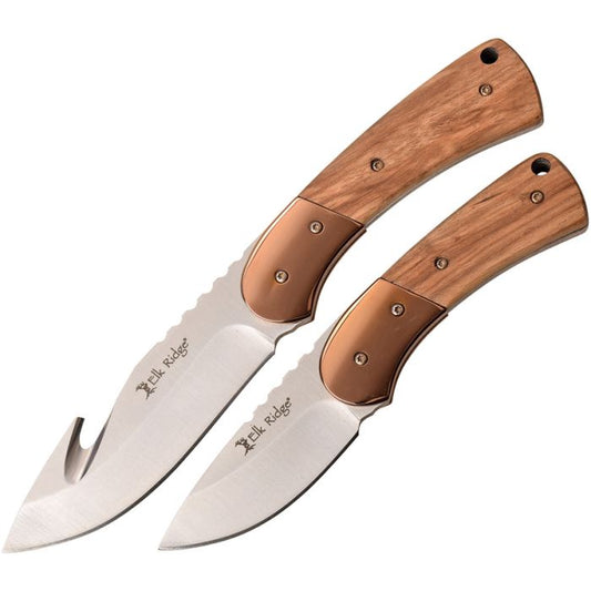 Elk Ridge Fixed Blade Combo Brown