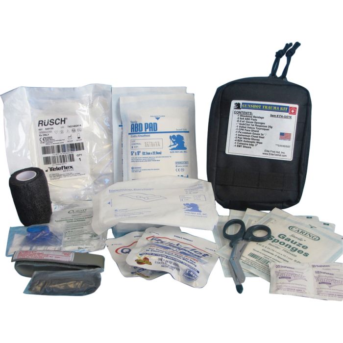 Elite First Aid Gunshot Trauma Kit Black