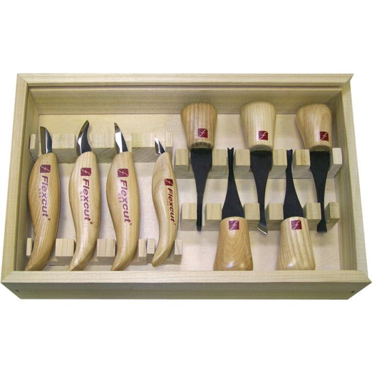 Flexcut Deluxe Palm and Knife Set