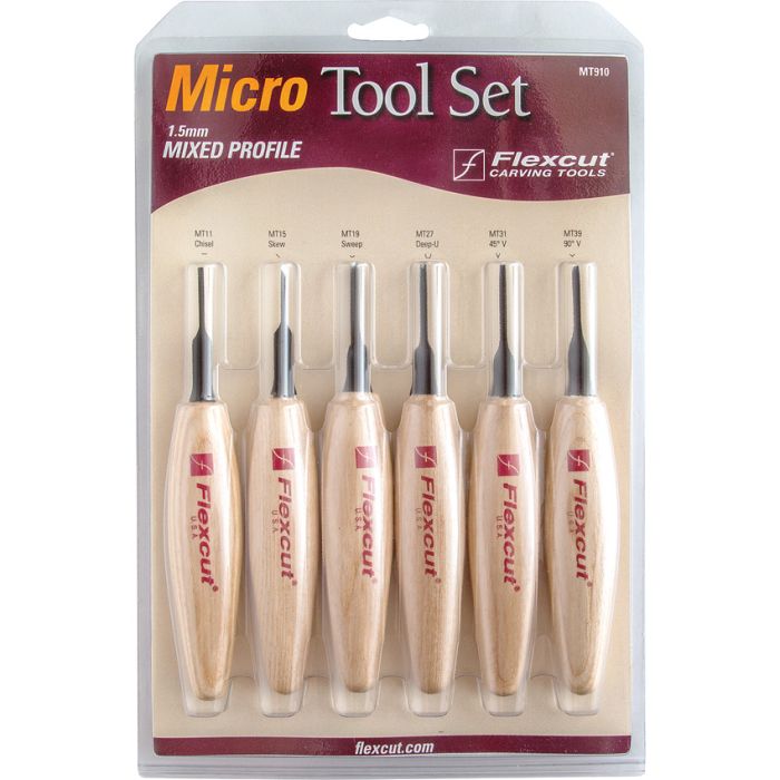 Flexcut Mixed Profile Micro Tool Set