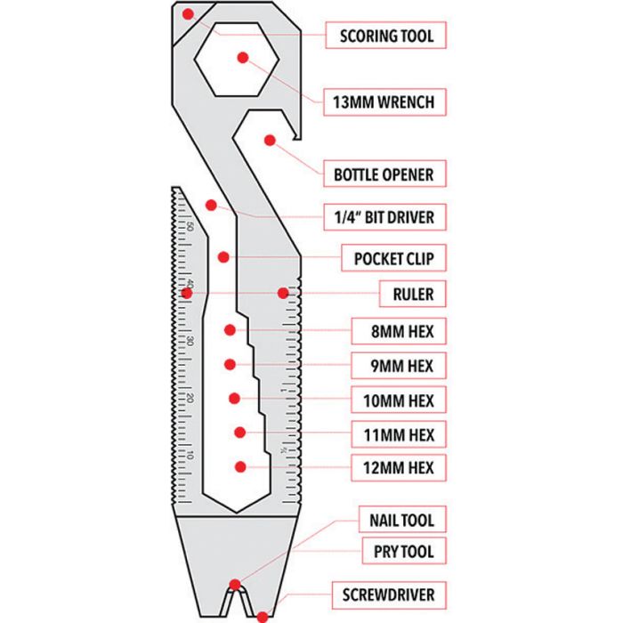 Griffin Pocket Tool GPT XL Pocket Tool Metric