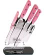 Hen & Rooster Seven Piece Kitchen Set Pink