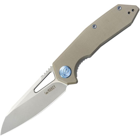 Kubey Vagrant Linerlock Tan G10