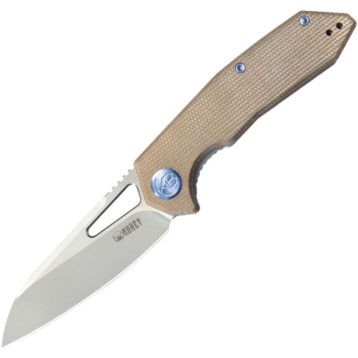 Kubey Vagrant Linerlock Tan Micar