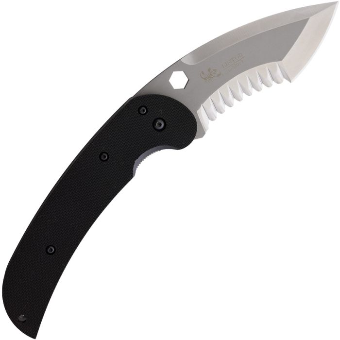 Linton Cutlery Large Tactical Linerlock Satin