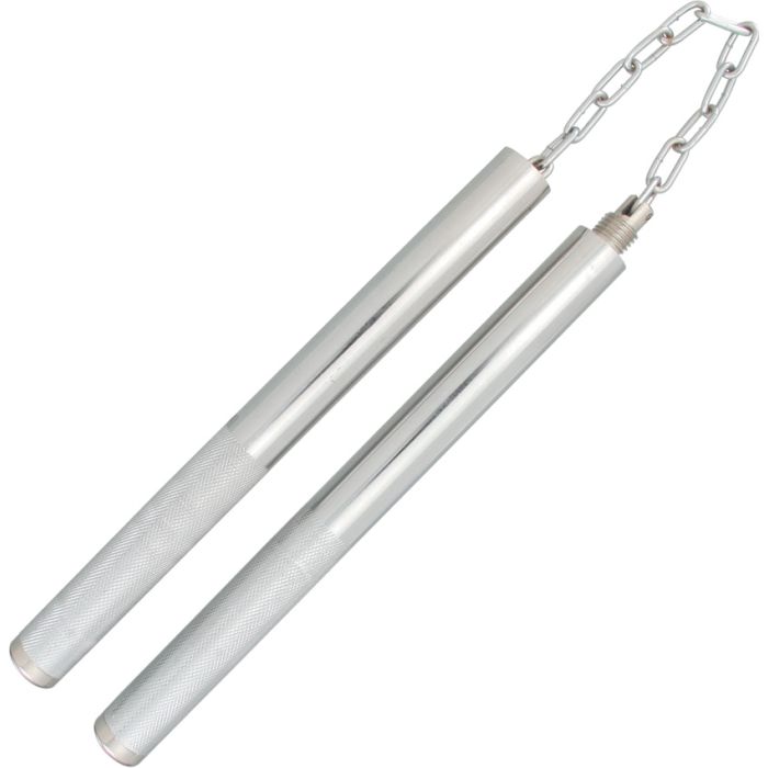 Miscellaneous Nunchakus Silver Finish