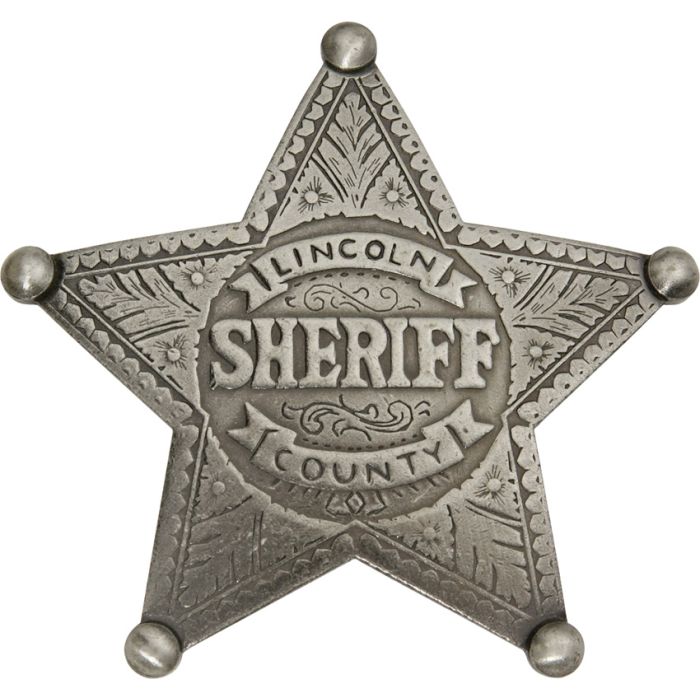 Badges Of The Old West Lincoln County Sheriff Badge