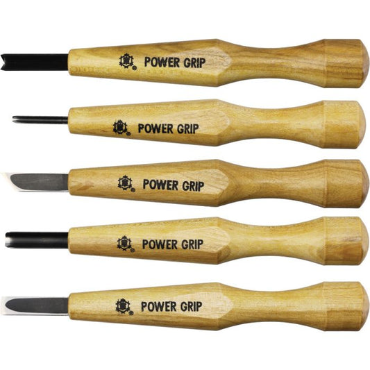 Mikihisa Power Grip Wood Chisel Set 5pc