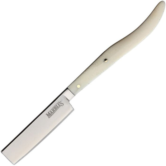 Marbles Straight Razor White Bone