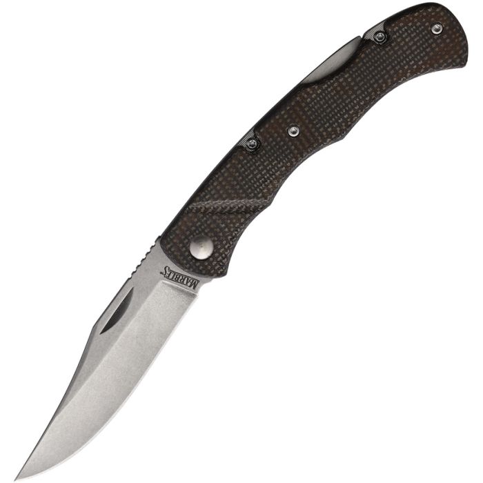 Marbles Lockback Brown Micarta