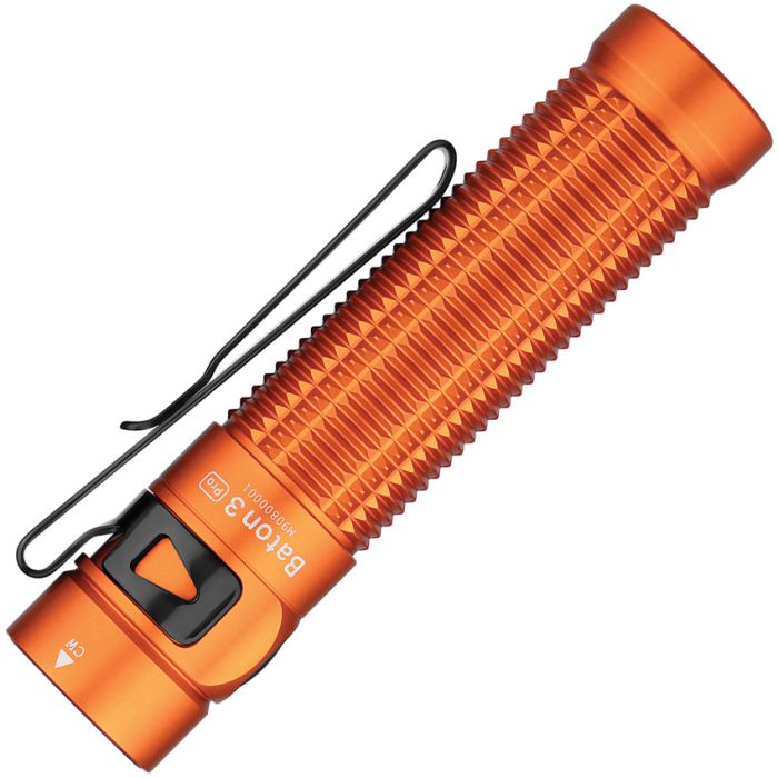 Olight Baton 3 Pro Flashlight Orange