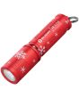 Olight I3E Flashlight Snowflake Red