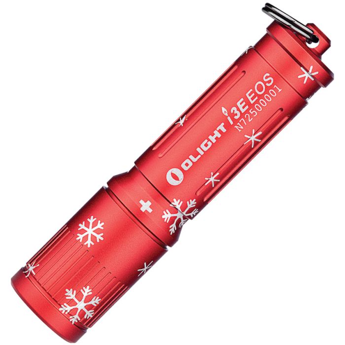 Olight I3E Flashlight Snowflake Red