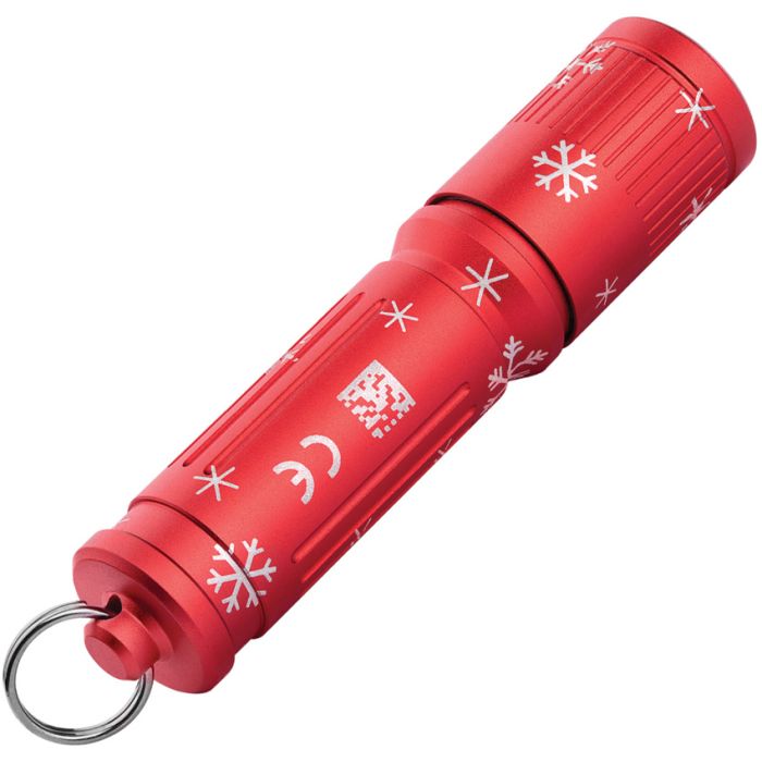 Olight I3E Flashlight Snowflake Red