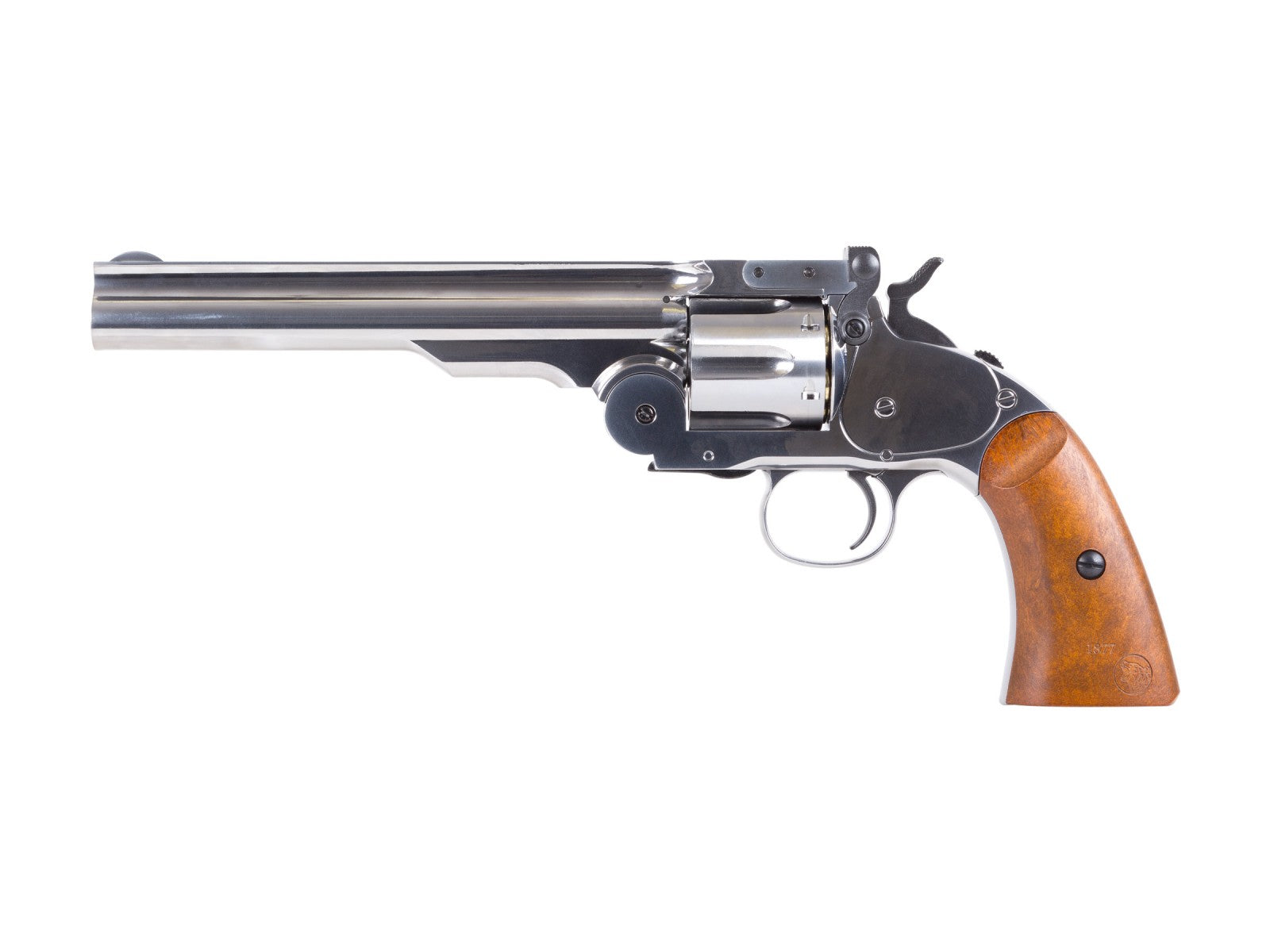 Schofield No. 3 Nickel CO2 BB Revolver, Full Metal