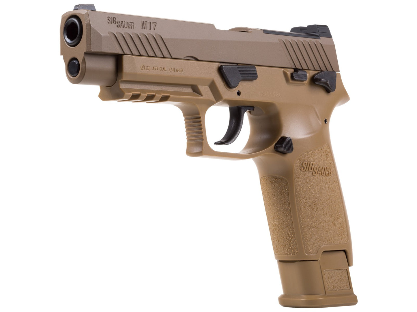 SIG Sauer M17 P320 ASP, CO2 Pellet Pistol, Tan