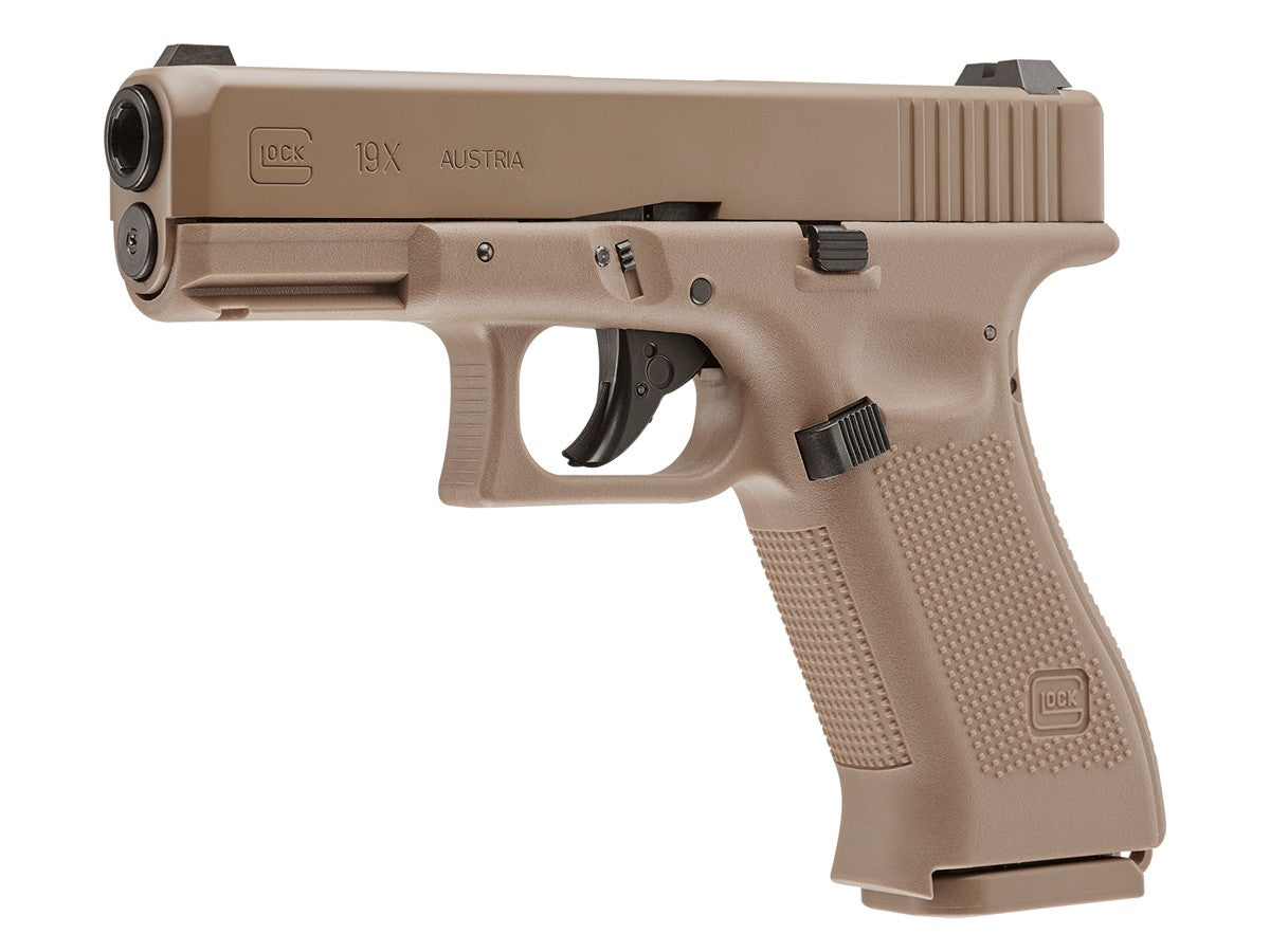 Glock 19X CO2 Blowback .177 BB Gun, Tan