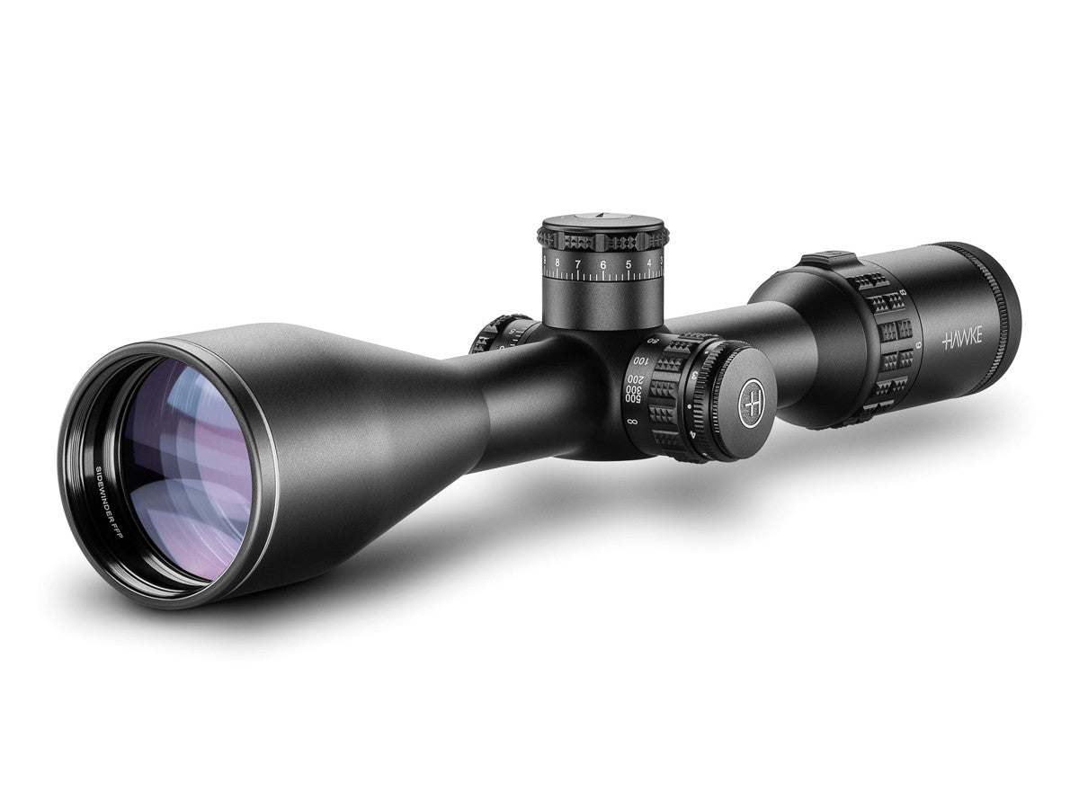 Hawke Sidewinder 30 FFP 6-24x56, Illuminated MOA Reticle, 30mm Tube