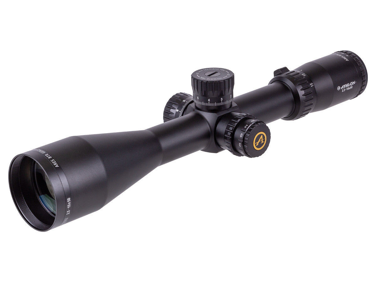 Athlon Optics 2.5-15x50 Ares BTR GEN2, APRS5 FFP, .1MIL, 30mm Tube