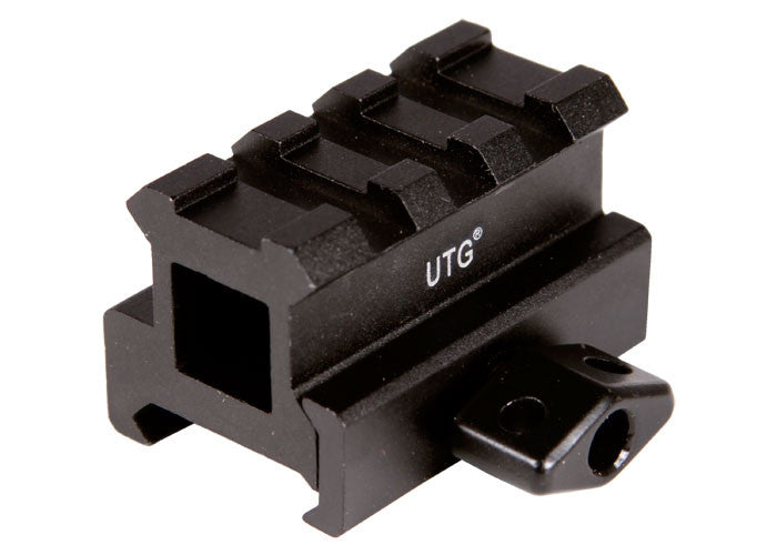 UTG 3-Slot Medium-Profile Compact Riser Mount, 0.83&quot; High, Black