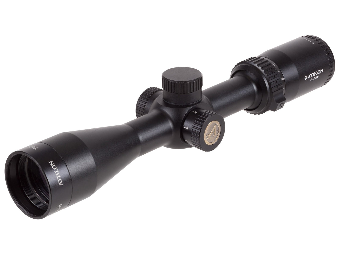 Athlon Optics 3-12x40 Talos, Mil-Dot Reticle, 1/4 MOA, 1&quot; Tube