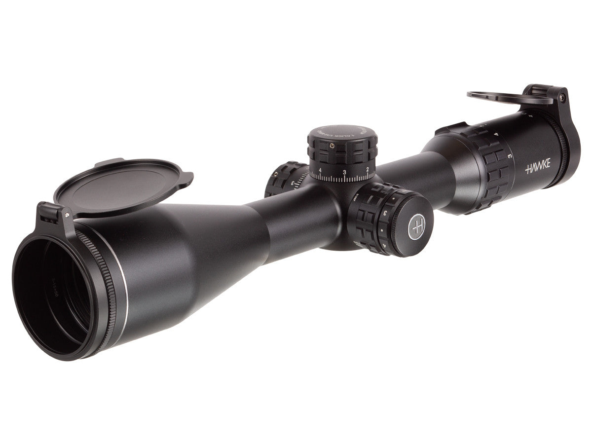 Hawke Frontier 30 3-15x50 FFP IR Rifle Scope, Mil Pro Reticle, 1/10 MRAD, 30mm Tube