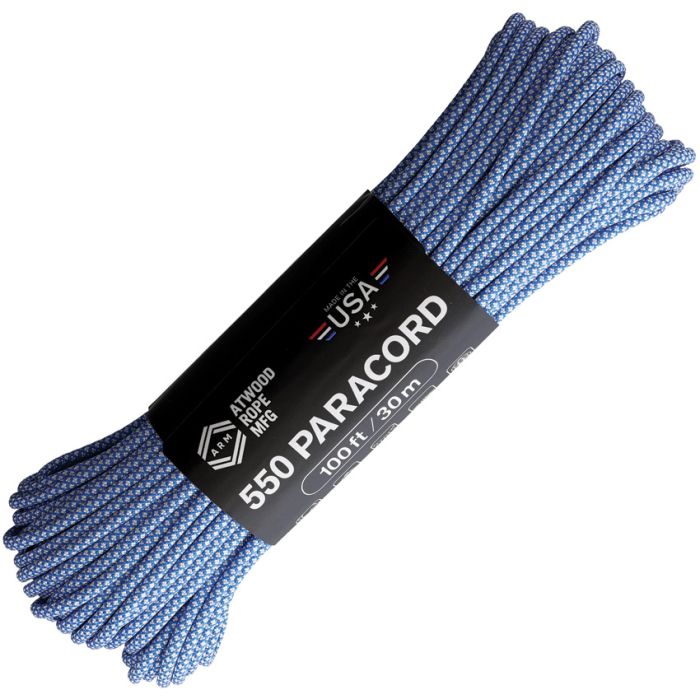 Atwood Rope MFG Parachute Cord Diamond Blu/Wht