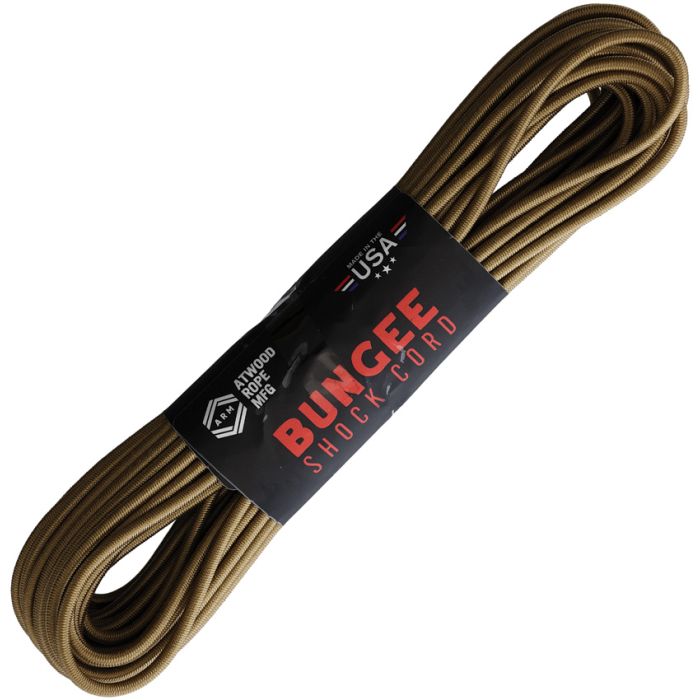 Atwood Rope MFG Bungee Shock Cord 50ft Tan