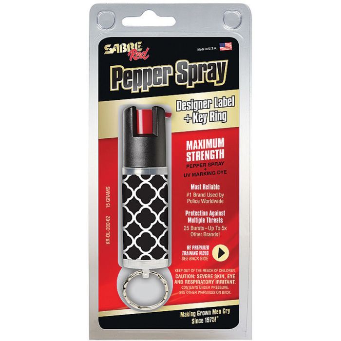 Sabre Designer Pepper Spray Key Ring