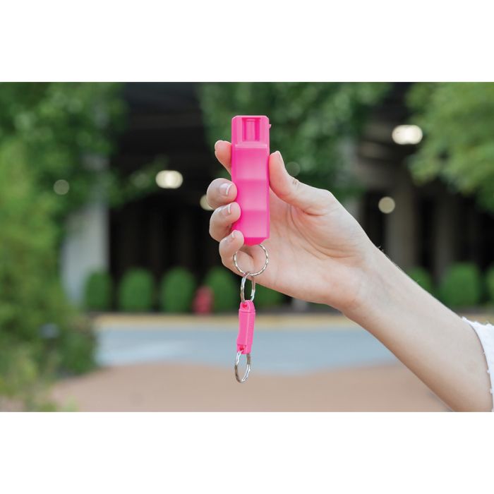 Sabre Key Ring Pepper Spray Pink