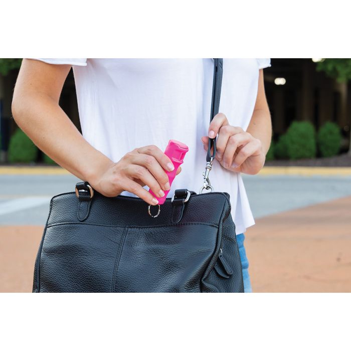 Sabre Finger Grip Pepper Spray Pink