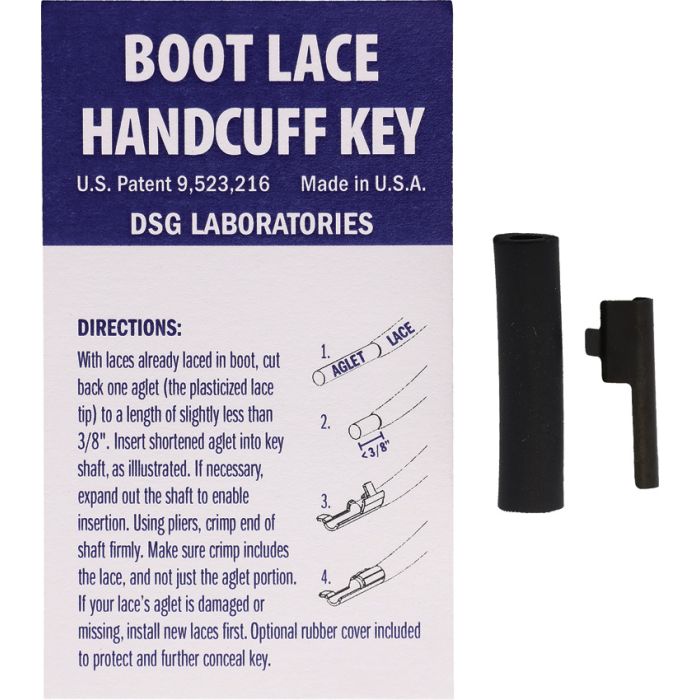 Shomer-Tec Boot Lace Covert Handcuff Key