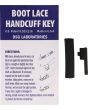 Shomer-Tec Boot Lace Covert Handcuff Key