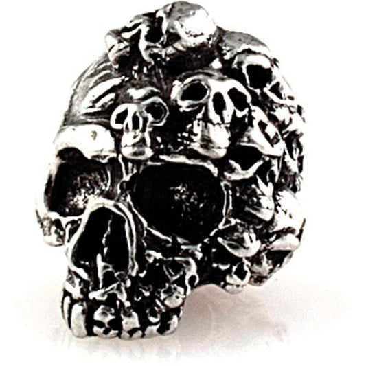 Schmuckatelli Co Mind Skull Bead Pewter