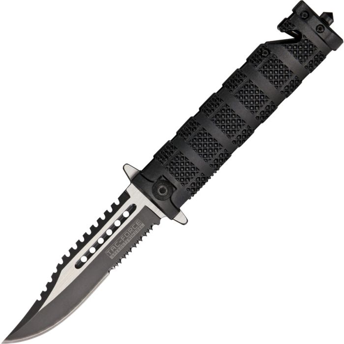 Tac Force-Knurled Rescue Linerlock A/O