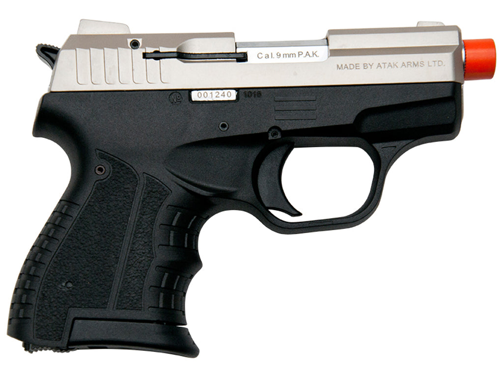 Introducing ZORAKI M906 Semi-Auto Blank Pistol in h Satin Finish