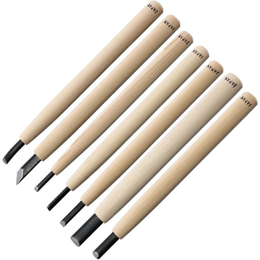 Yoshiharu Woodcarving Knife 7pcs Set