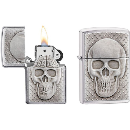 Zippo Skull with Brain Surprise