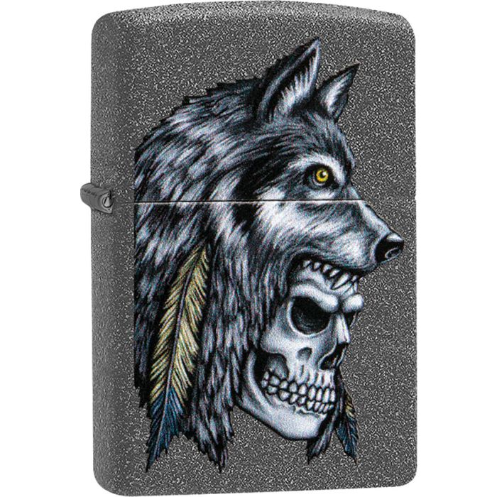 Zippo Wolf Skull Lighter